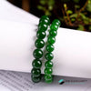 TCC™ Natural Green Jade & Green Onyx Pair Bracelet